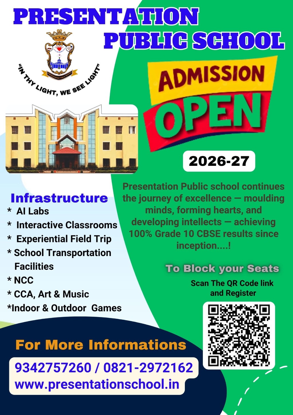 Admission Poster